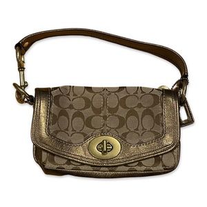 COACH VINTAGE Legacy Gold 65th Anniversary Small Shoulder Bag Limited Edition